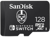 SanDisk Nintendo MicroSD UHS I Card - Fortnite Edition, Skull Trooper, 128GB