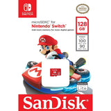 SanDisk microSDXC card for Nintendo Switch 128GB, up to 100MB/s Read, 60MB/s Write, U3, C10, A1, UHS