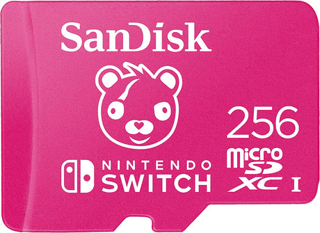 SanDisk Nintendo MicroSD UHS I Card - Fortnite Edition, Cuddle Team, 256GB