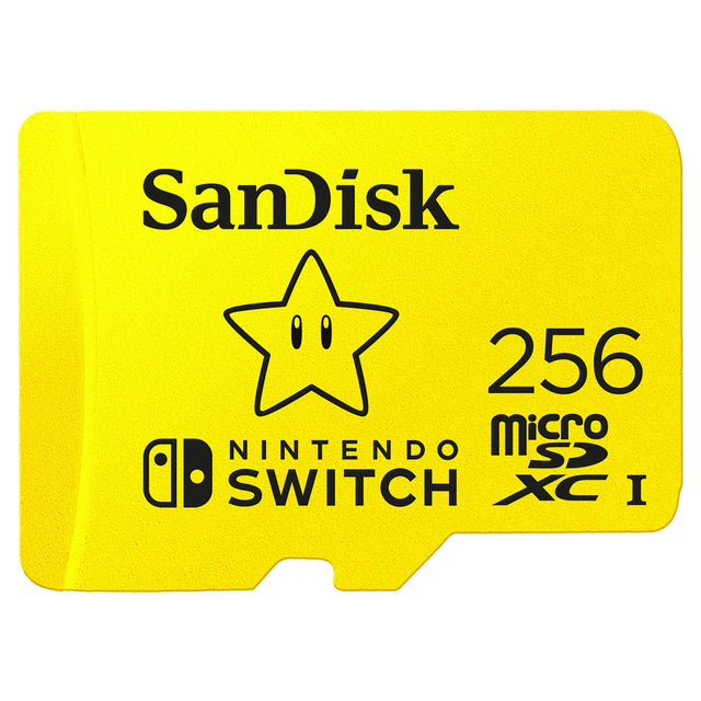 SanDisk microSDXC card for Nintendo Switch 256GB, up to 100MB/s Read, 60MB/s Write, U3, C10, A1, UHS-1