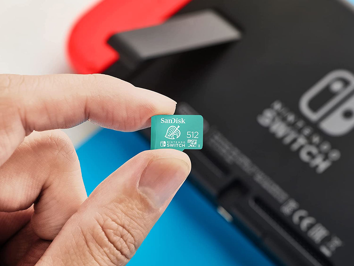 SanDisk microSDXC za Nintendo Switch 512GB, do 100MB/s branja, 90MB/s pisanja, U3, C10, A1, UHS-1