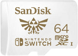 SanDisk microSDXC za Nintendo Switch 64GB, do 100MB/s branje, 60MB/s pisanje, U3, C10, A1, UHS-1