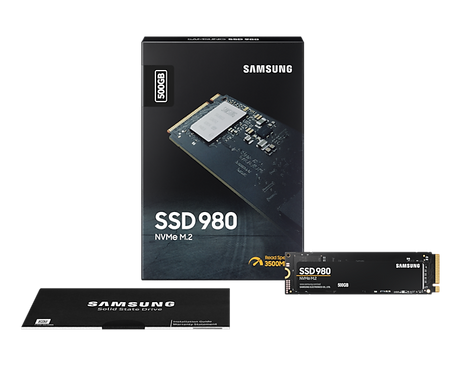 Samsung 500GB 980 SSD NVMe M.2 disk