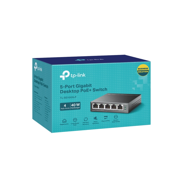 TP-LINK 5-Port Gigabit desktop switch stikalo z 4-Port PoE+
