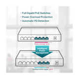 TP-LINK TL-SG1008P 8-port Gigabit Desktop Switch s 4-PoE+ porti