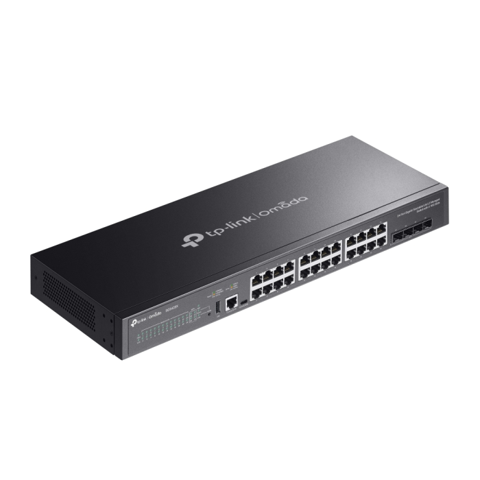 TP-LINK Omada SG5428X 24-portno Gigabit L3 upravljano stikalo s 4× 10G SFP