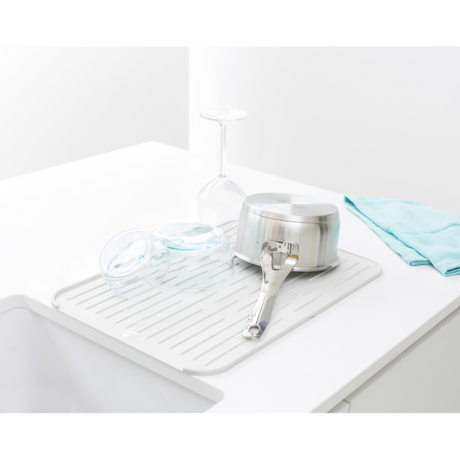 Brabantia silikonska podloga za sušenje posode bela 117466