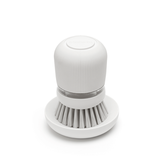 Brabantia krtača za posodo z dozirnikom mila, svetlo siva