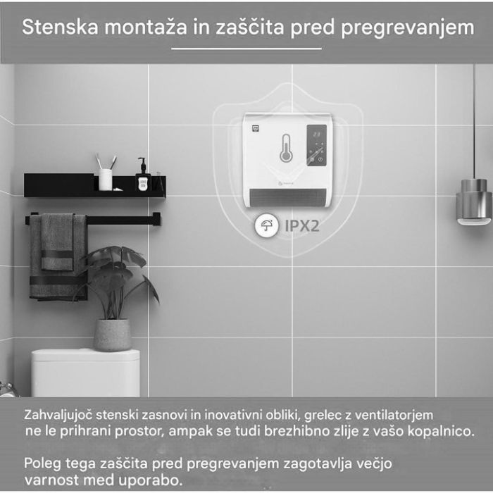 SHE kopalniški ventilatorski grelnik 2000 W