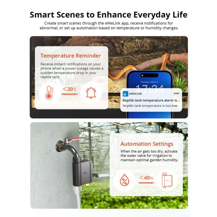 SONOFF ZigBee pametni senzor temperature in vlage SNZB-02WD