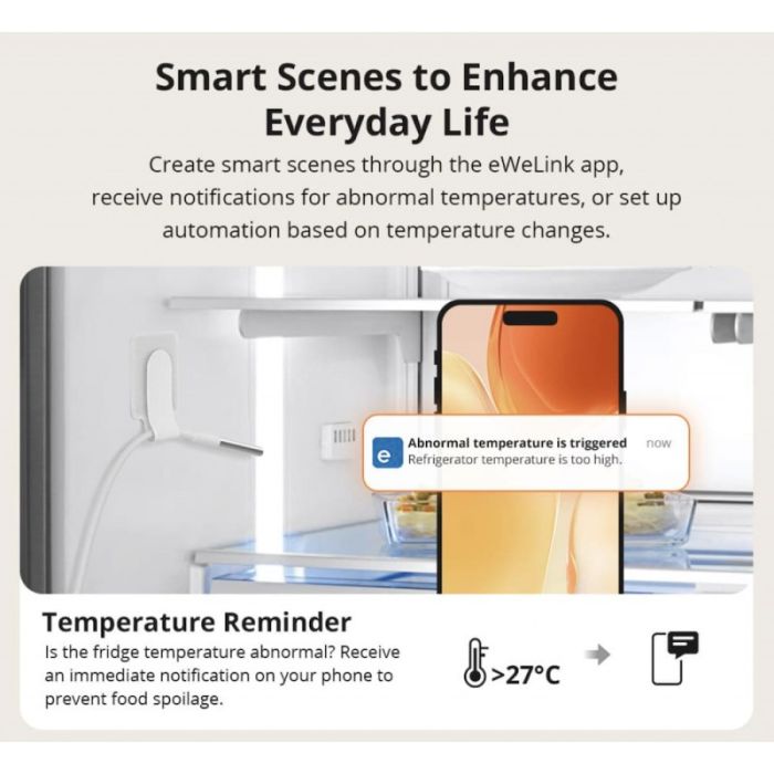 SONOFF ZigBee pametni senzor za temperaturo in vlago SNZB-02LD (različica s sondo)