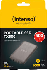 Intenso 500GB SSD TX500 1000MB/s USB 3.2