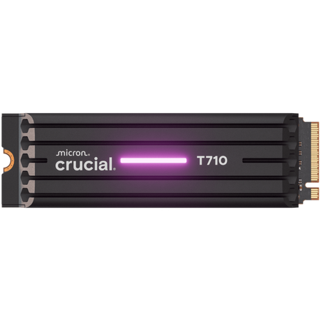 Crucial T710 1TB PCIe Gen5 NVMe 2280 M.2 SSD s hlajenjem