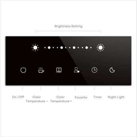 TaoTronics touch control Iron Gray LED namizna svetilka TT-DL16