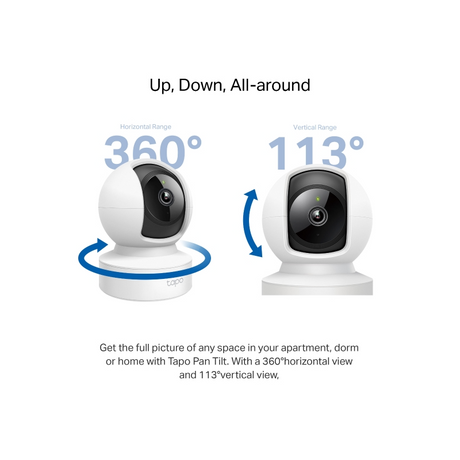 TP-LINK Tapo C212 2k 3MP Pan/Tilt WiFi varnostna kamera