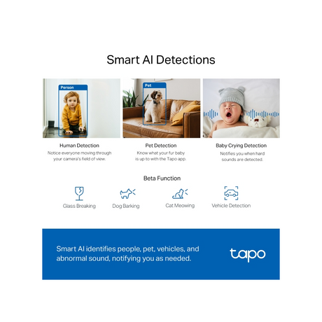 TP-LINK Tapo C220 2k 4MP QHD WiFi Pan/Tilt varnostna kamera