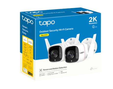 TP-link zunanja Wi-Fi varnostna kamera Tapo C310P2 V2 - set 2kom