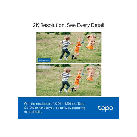 TP-LINK Tapo C510W 2k (2304×1296px) 360° Pan/Tilt zunanja Wi-Fi varnostna kamera