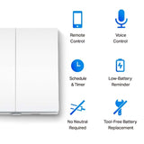 TP-LINK Tapo S220 Smart Light stikalo, 2-Gang 1-Way