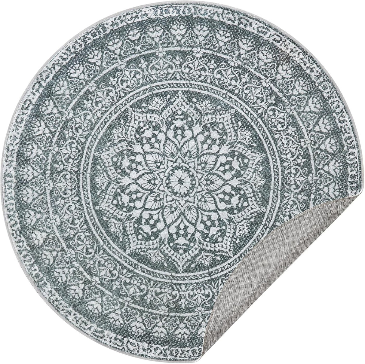 SONGMICS HOME Okrogla Preproga, 120 cm