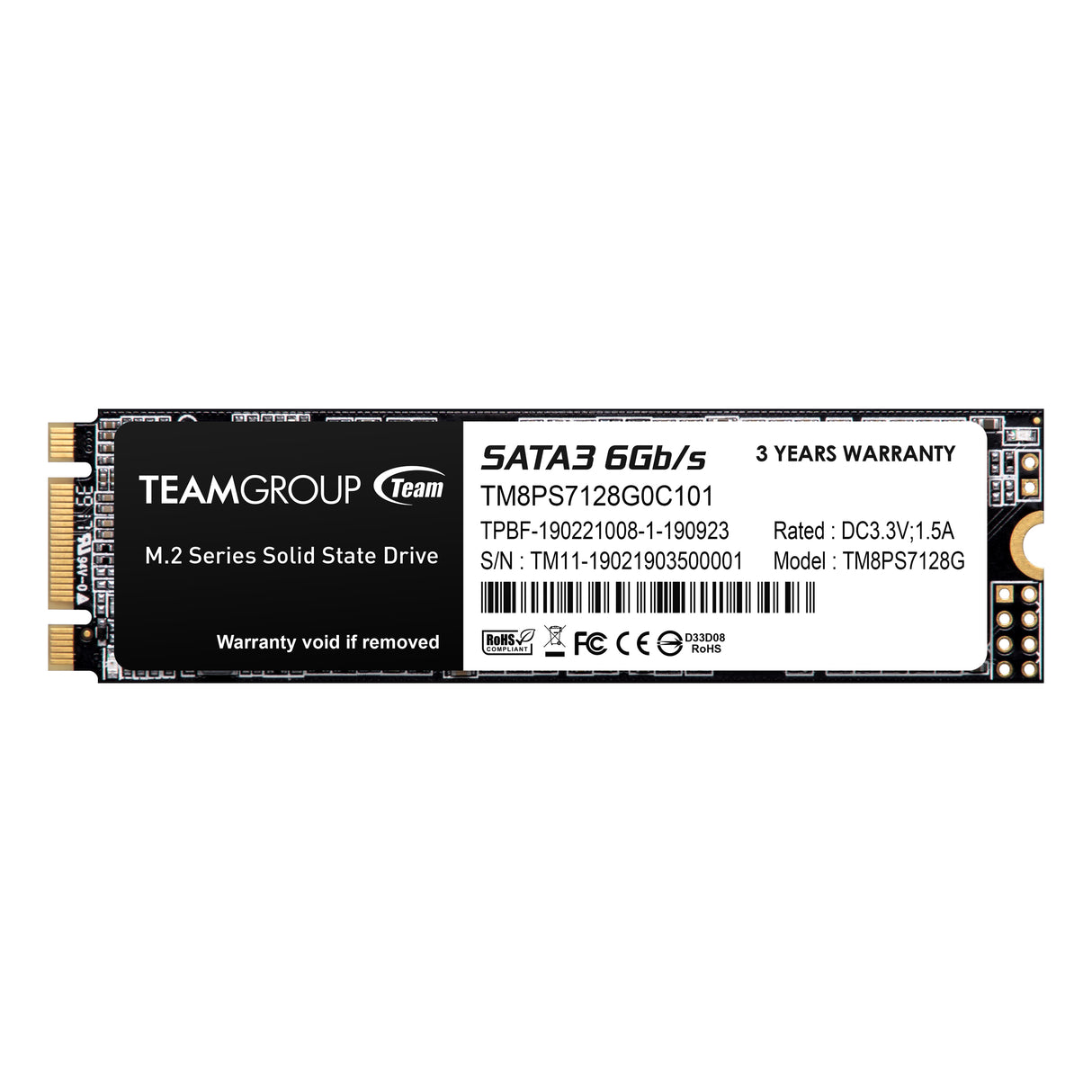 Teamgroup 128GB SSD MS30 M.2 2280 SATA3