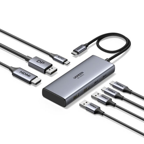Ugreen 7v1 USB-C HUB HDMI+DP+USB+PD 100W
