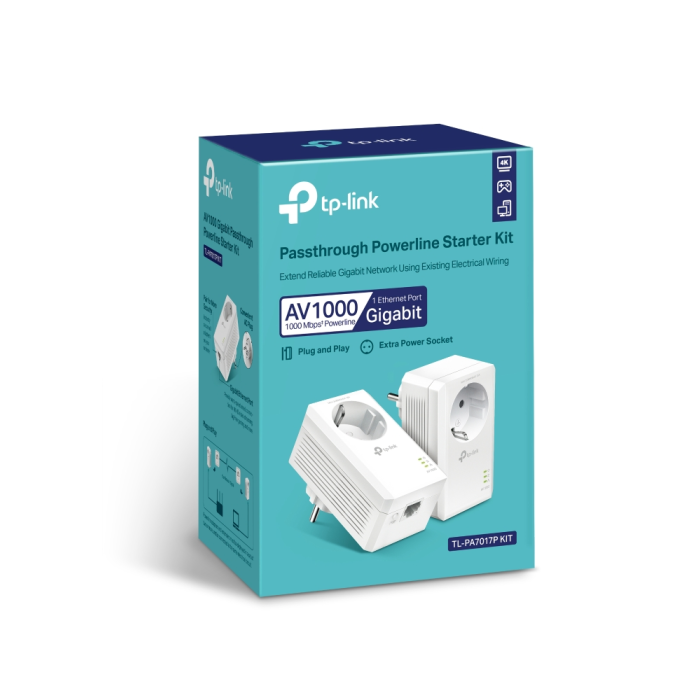 TP-link TL-PA7017P Kit AV1000 Gigabit powerline adapter