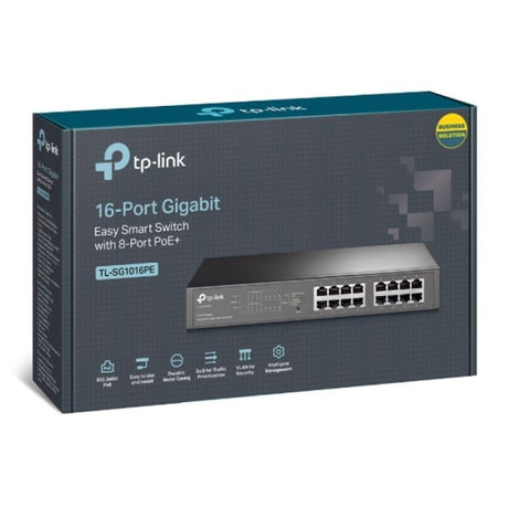 TP-Link mrežno stikalo 16 port Gigabit TL-SG1016PE z 8-Port PoE+ port