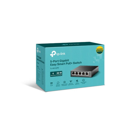 TP-LINK 5-Port Gigabit Easy Smart switch stikalo z 4-Port PoE+