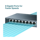 TP-LINK SG108 8 port Gigabit mrežno stikalo / switch