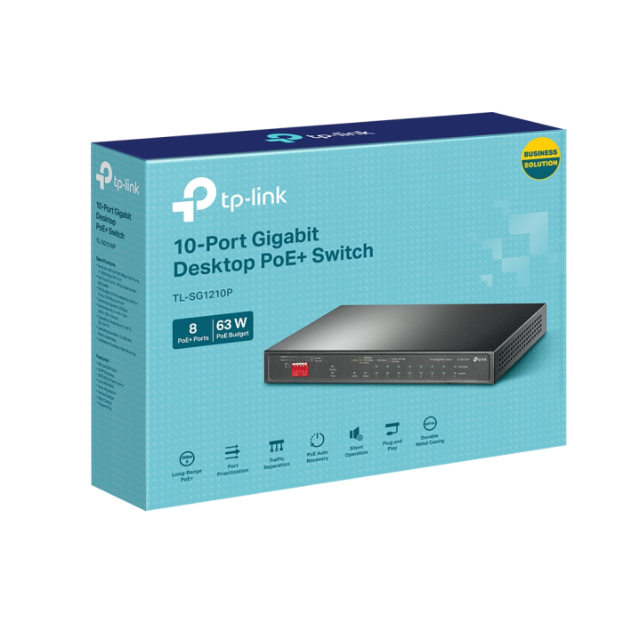 TP-LINK TL-SG1210P 10-port Gigabit PoE+ stikalo