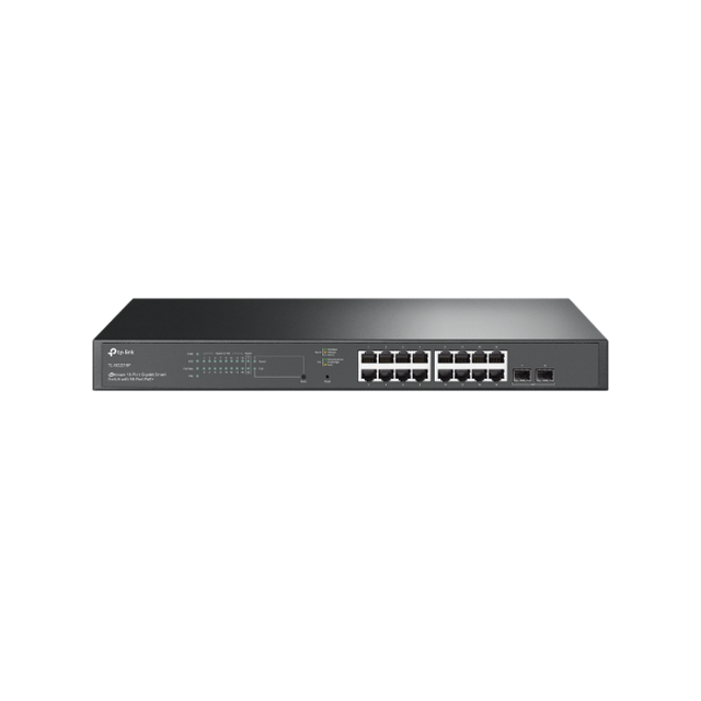 TP-LINK JetStream 18-Port Gigabit Smart Switch z 16-Port PoE+