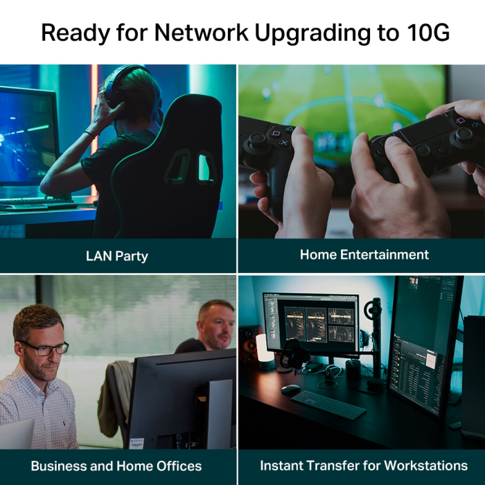TP-LINK TL-SX105 5-Port 10G Desktop mrežno stikalo / switch