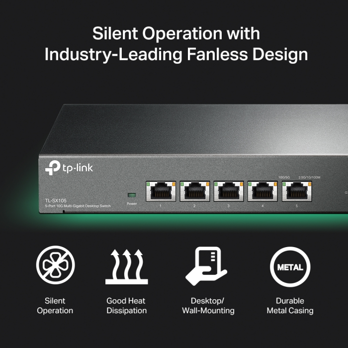 TP-LINK TL-SX105 5-Port 10G Desktop mrežno stikalo / switch