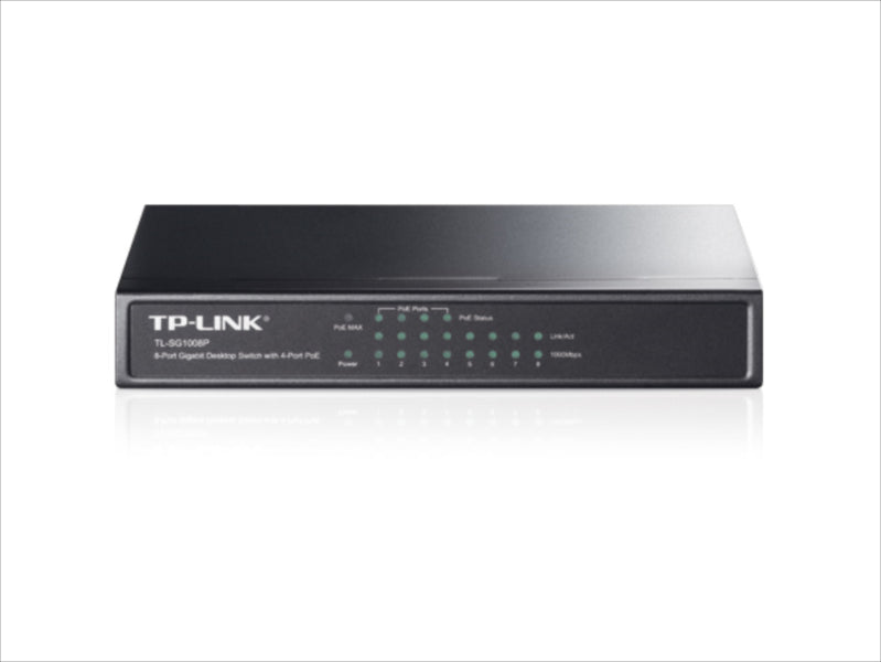 TP-LINK TL-SG1008P 8-port Gigabit Desktop Switch s 4-PoE porti