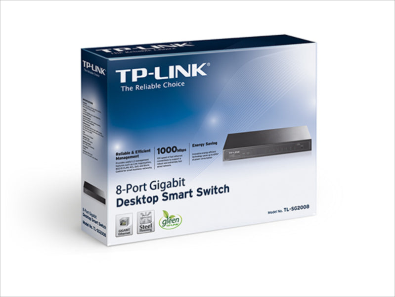 TP-LINK TL-SG2008 8-port Gigabit Smart stiklalo