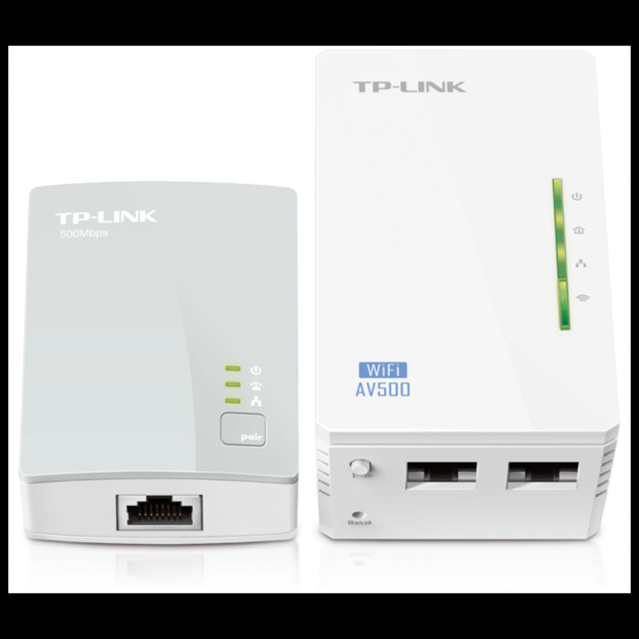 TP-LINK TL-WPA4220KIT 300Mbps AV600 WiFi Powerline Extender Starter Kit