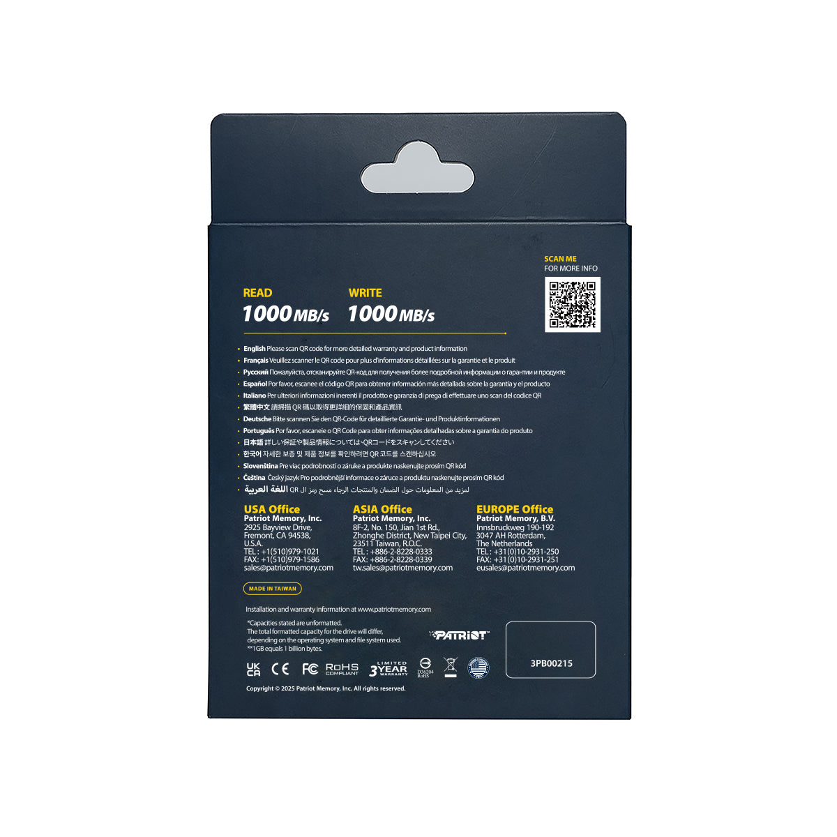 Patriot TRANSPORTER Lite 2TB zunanji prenosni SSD disk