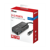 Trust 21321 Oila 2+2 port USB-c USB3.1 hub