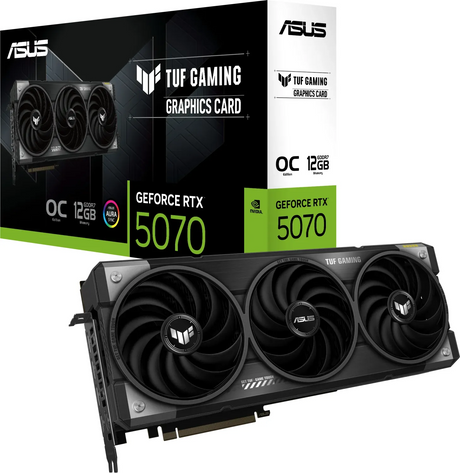 Grafična kartica ASUS TUF Gaming GeForce RTX 5070, 12GB GDDR7, PCI-E 5.0