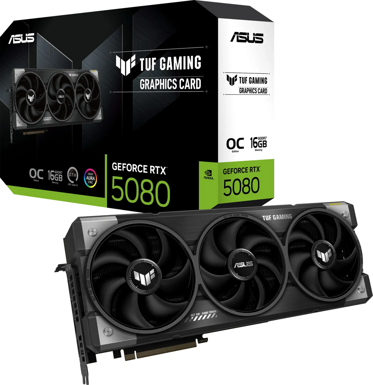 Grafična kartica ASUS TUF Gaming GeForce RTX 5080 OC, 16GB GDDR7, PCI-E 5.0