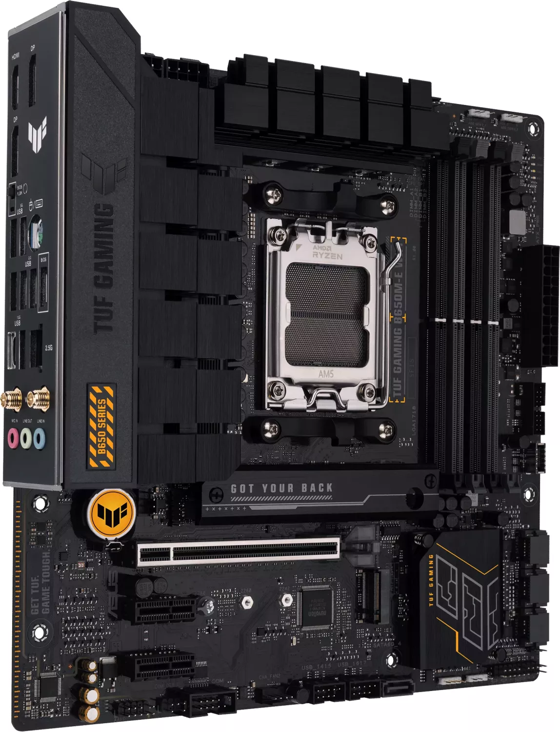 ASUS TUF GAMING B650M-E WIFI, DDR5, SATA3, USB3.2Gen2, DP, 2.5GbE, AM5 mATX