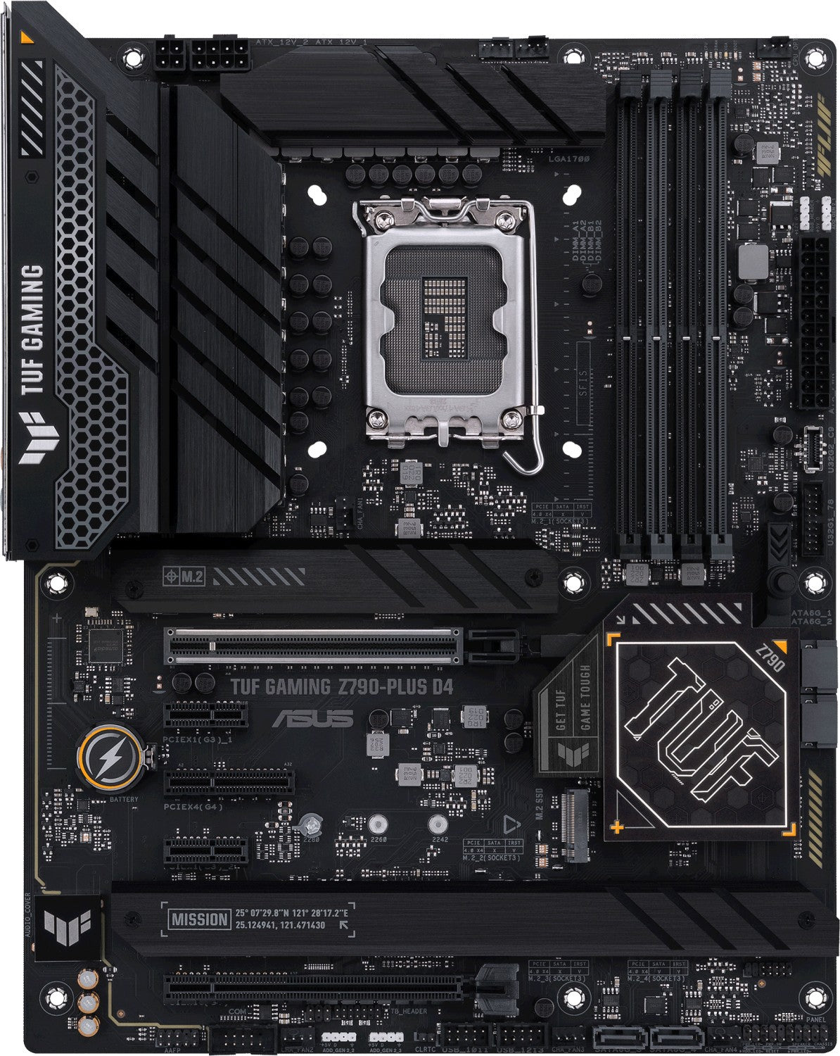 ASUS TUF GAMING Z790-PLUS D4, DDR4, SATA3, USB3.2Gen2x2, DP, 2.5GbE, LGA1700 ATX