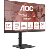 AOC U27E4CV 27" IPS UHD 60Hz USB-C PD poslovni monitor