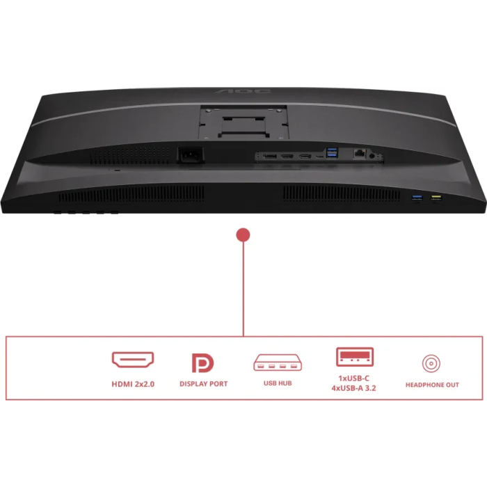 AOC U27E4CV 27" IPS UHD 60Hz USB-C PD poslovni monitor