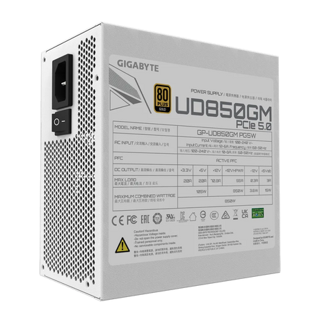 GIGABYTE UD850GM PG5W GOLD bel modularni napajalnik