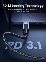 Ugreen USB-C na USB-C polnilni kabel 240W, 1M
