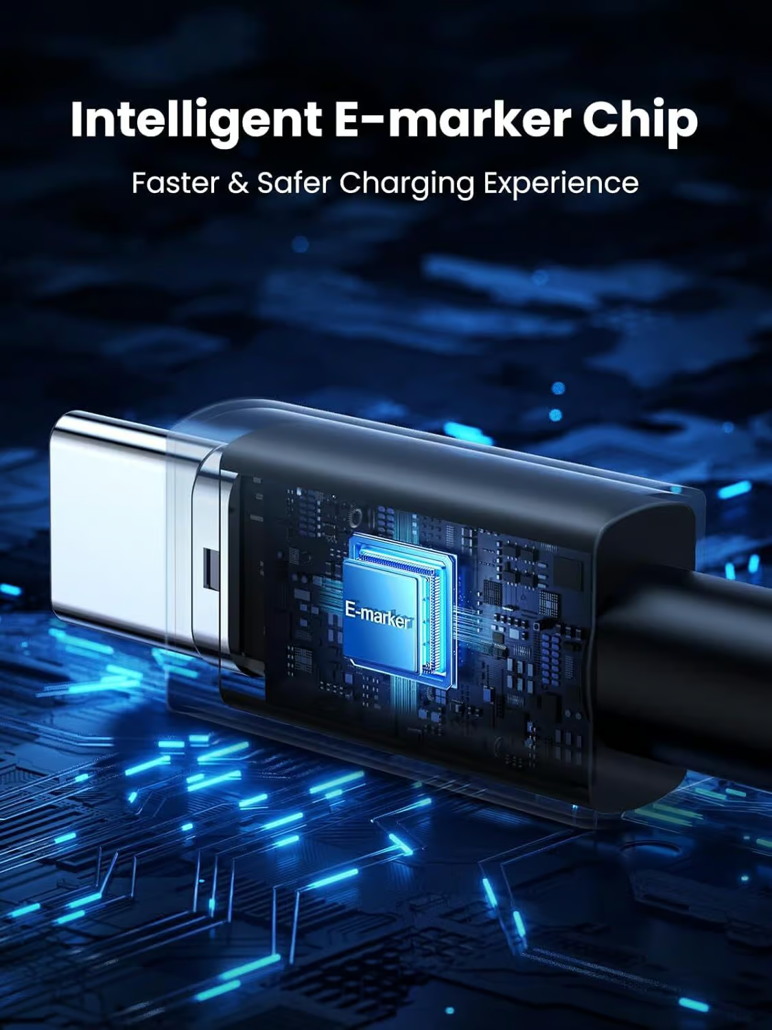 Ugreen USB-C na USB-C polnilni kabel 240W, 1M