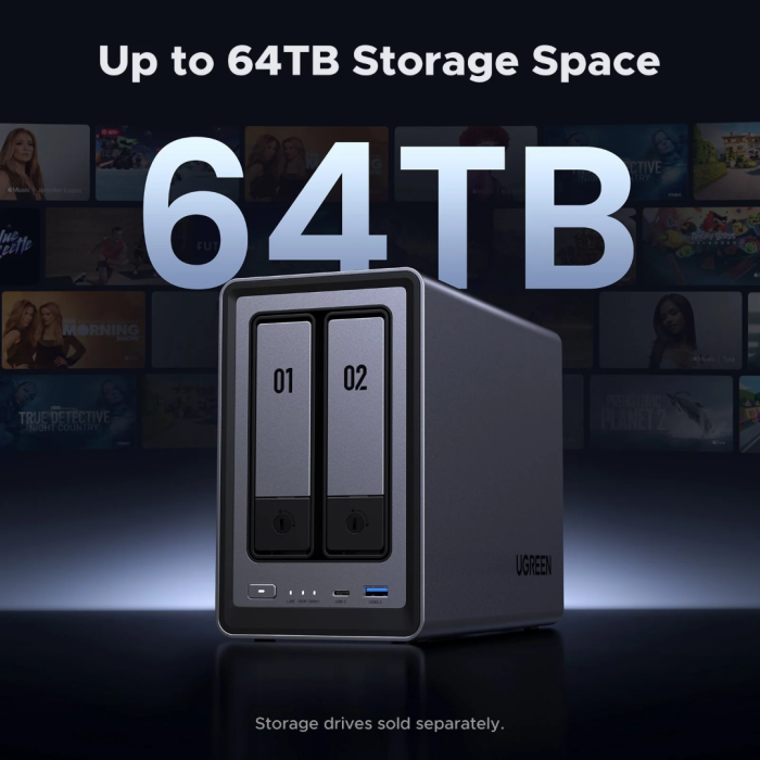 Ugreen NASync DXP2800 za 2+2 diska, Intel N100, 8GB DDR5, 2.5Gbe mreža