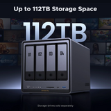 Ugreen NASync DXP4800 Plus za 4+2 diska, Intel 8505, 8GB DDR5, 1x2.5GbE in 1x 10GbE mreža